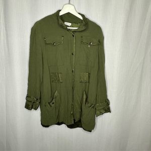 34N 118W Olive Green‎ Utility Boho Jacket